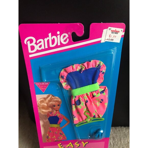 Barbie Easy Living Fashions - Easy To Dress (1991 Arco Toys, Mattel Dress Hanger - Picture 3 of 6